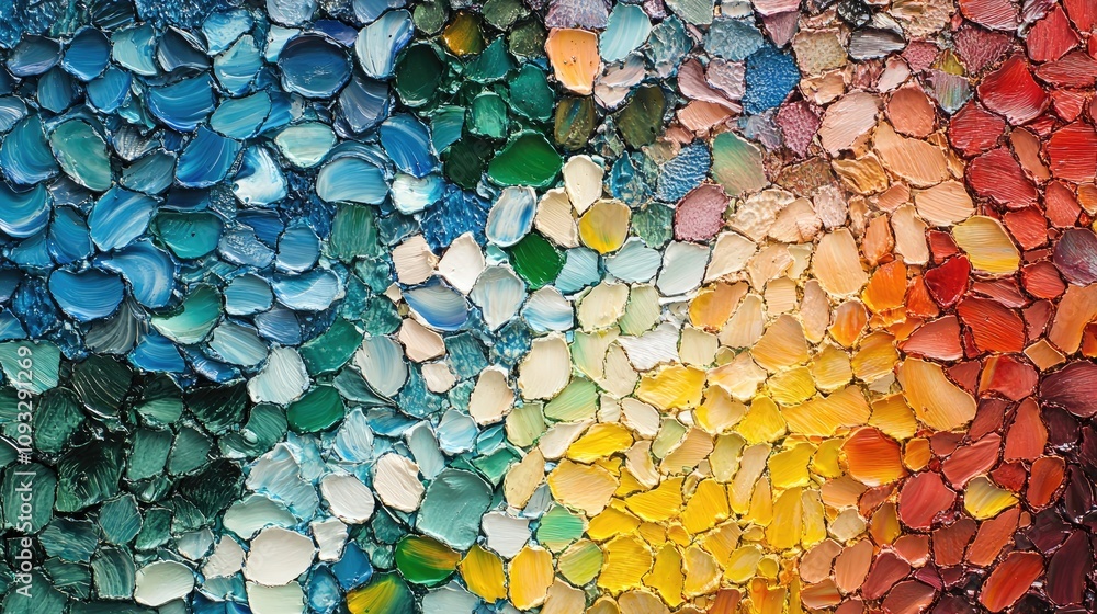 Abstract Colorful Palette Displaying Vibrant Blends and Textures of Various Paint Shades in a Contemporary Artistic Composition Abstract Colorful Palette Displaying Vibrant Blends and Textures of Various Paint Shades in a Contemporary Artistic Composition