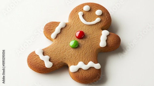 gingerbread man isolated on white