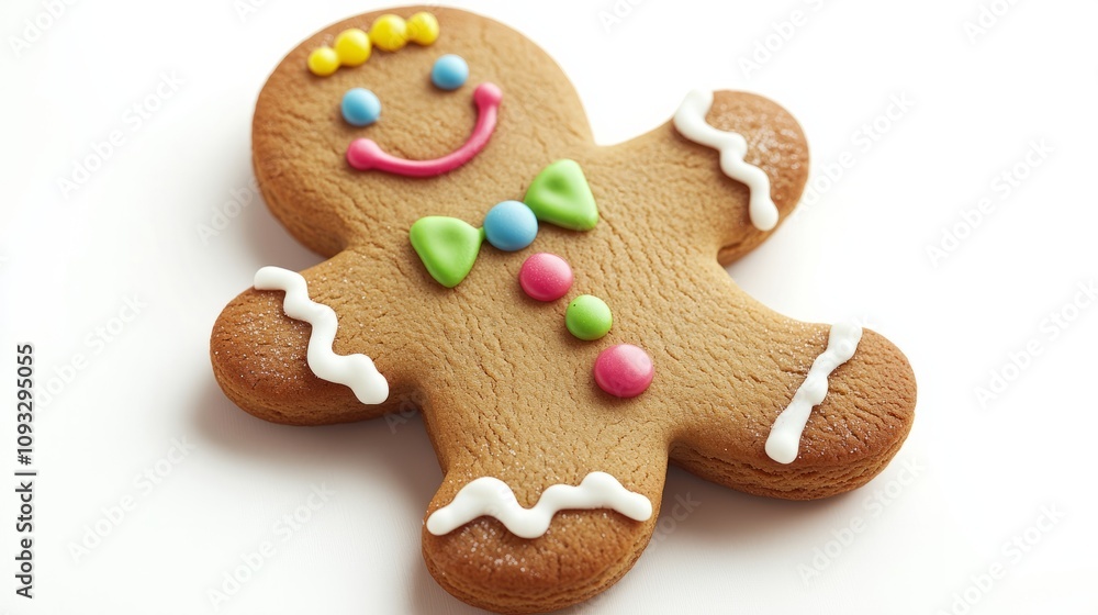 gingerbread man isolated on white gingerbread man isolated on white