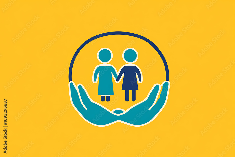 Icon of a family holding hands, symbolizing unity, care, and emotional connection.
Icon of a family holding hands, symbolizing unity, care, and emotional connection.