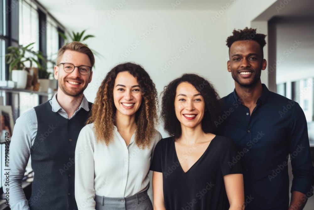 Group portrait of a middle aged business people team in office Group portrait of a middle aged business people team in office