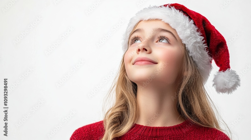 santa claus christmas xmas hat isolated on white background santa claus christmas xmas hat isolated on white background