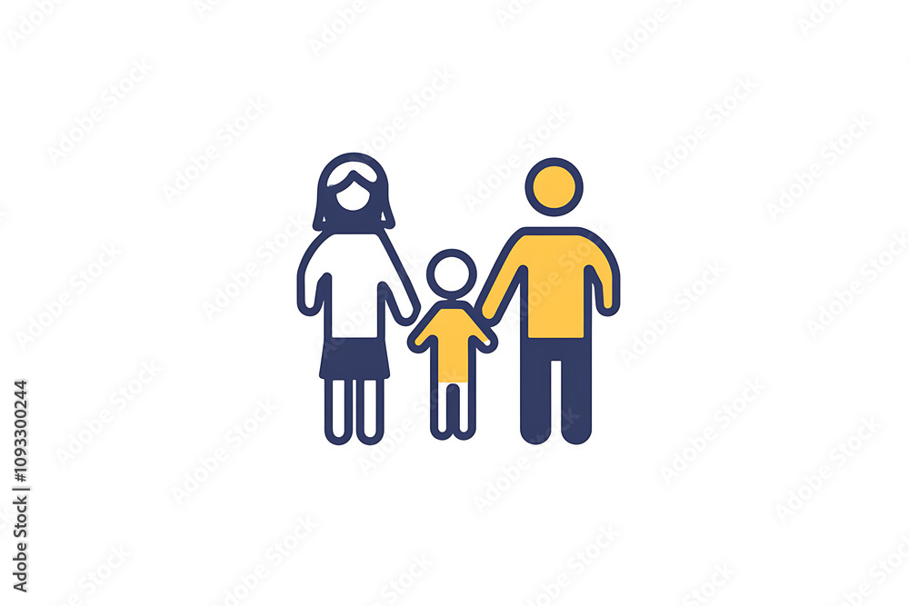 Icon of a family holding hands, symbolizing unity, care, and emotional connection.
Icon of a family holding hands, symbolizing unity, care, and emotional connection.