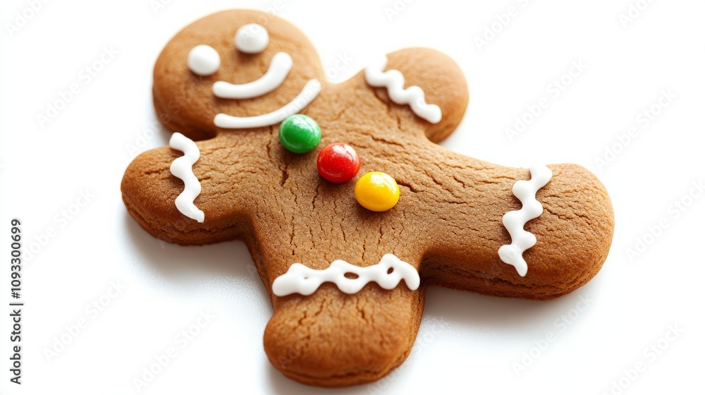 gingerbread man on white gingerbread man on white