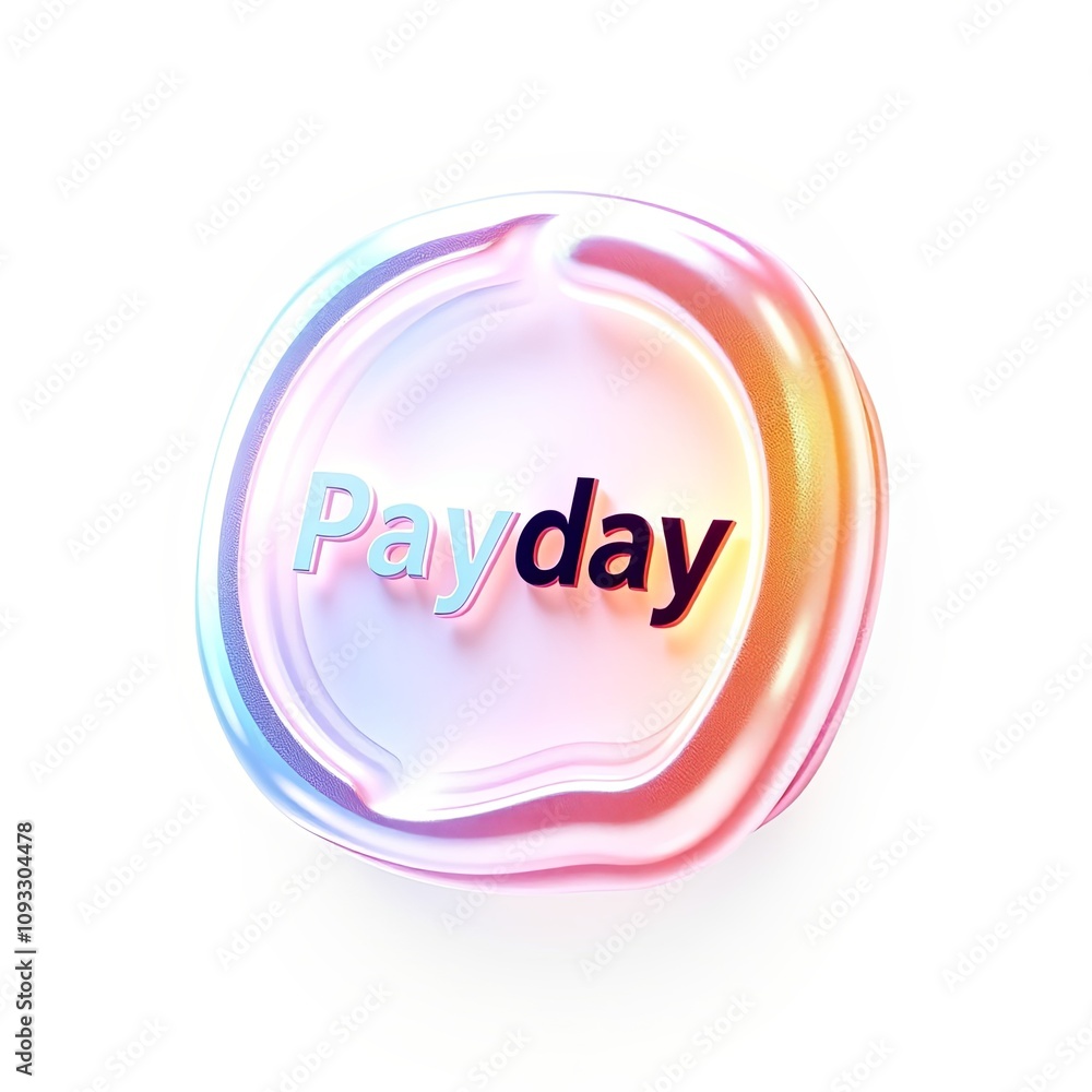 Icon of Payday, Enchanting Transparent Overlay, 3D Whimsical Design, High Resolution Icon of Payday, Enchanting Transparent Overlay, 3D Whimsical Design, High Resolution