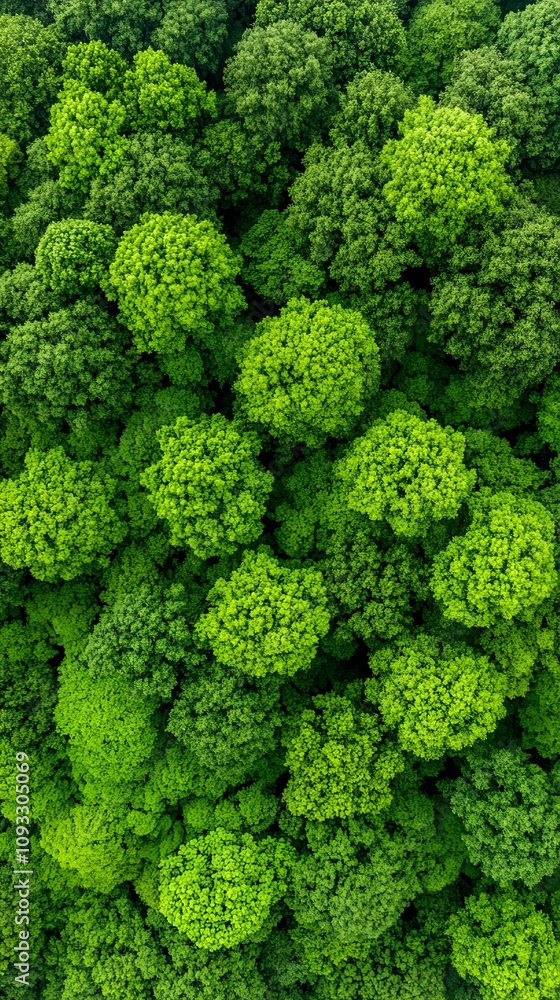 Lush Green Forest Canopy Aerial View Nature Background Lush Green Forest Canopy Aerial View Nature Background