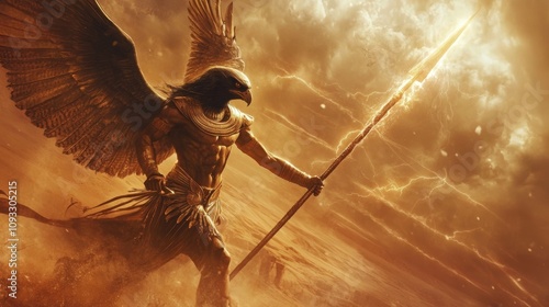 Horus was the Egyptian sky god and a pharaoh of Egypt.