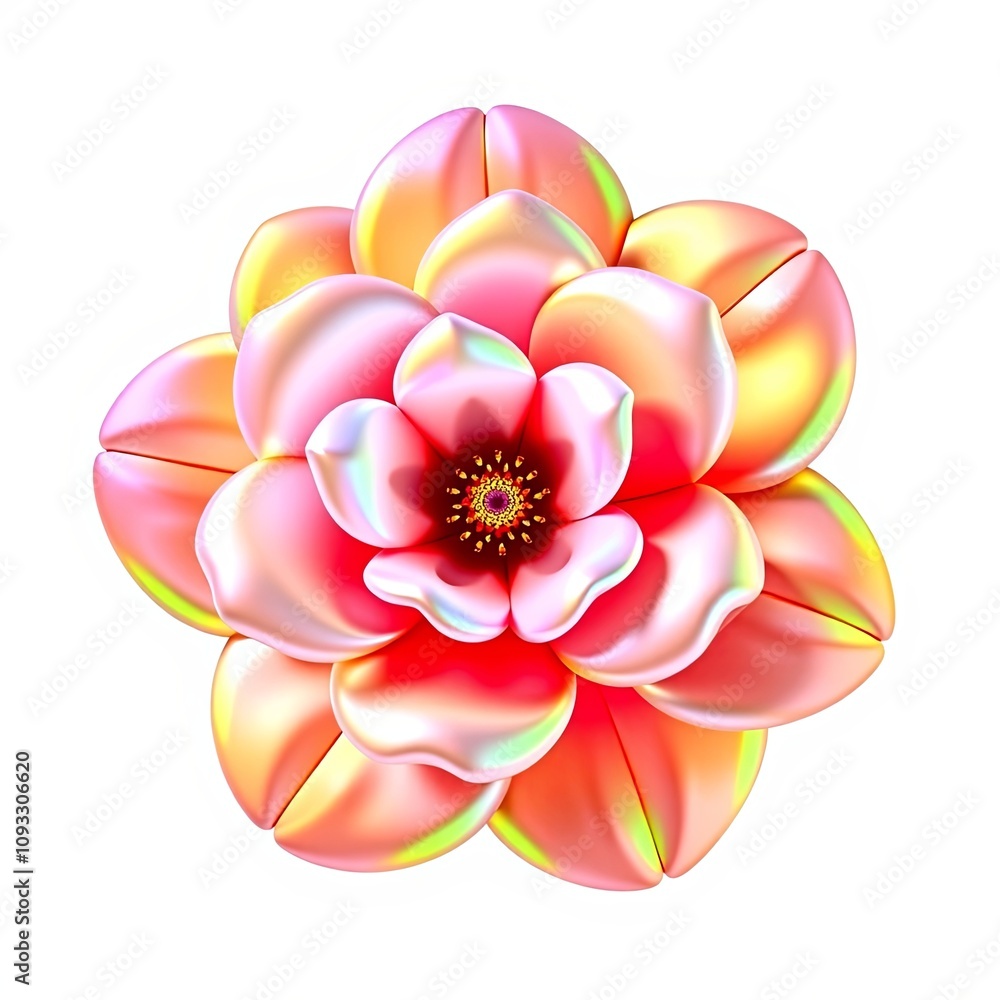 3D Holographic Wild Rose Icon in Joyful, Color-Shifting Design for Captivating Overlays with Copy Space 3D Holographic Wild Rose Icon in Joyful, Color-Shifting Design for Captivating Overlays with Copy Space