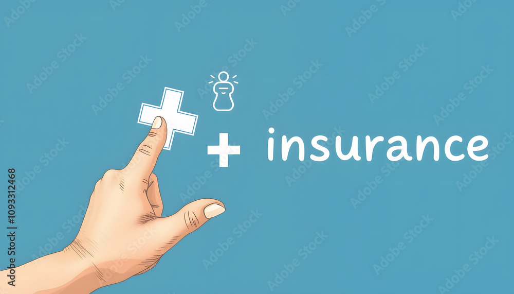 Obraz premium Health insurance. Man hand holding plus and healthcare medical icon, health and access to welfare health concept isolated with white highlights, png