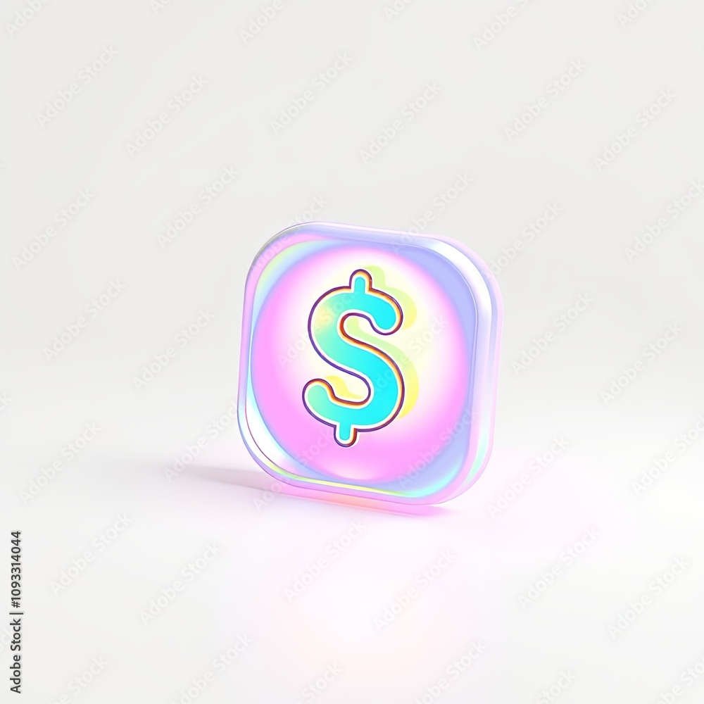 3D Icon of Smart Spending for Joyful Style Transparent Overlay with Iridescent Color-Shifting Aesthetic for Captivating Visuals and High-Resolution Design 3D Icon of Smart Spending for Joyful Style Transparent Overlay with Iridescent Color-Shifting Aesthetic for Captivating Visuals and High-Resolution Design
