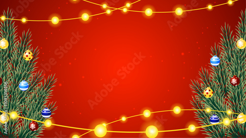 Colorful Vector Illustration Christmas Season Celebration 3d Background With Element. For Background, Banner, Pamphlet, Certificate and Presentation