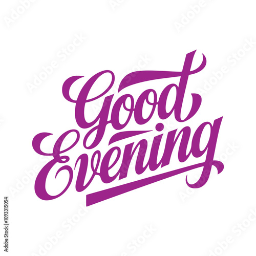 good evening  vector art
