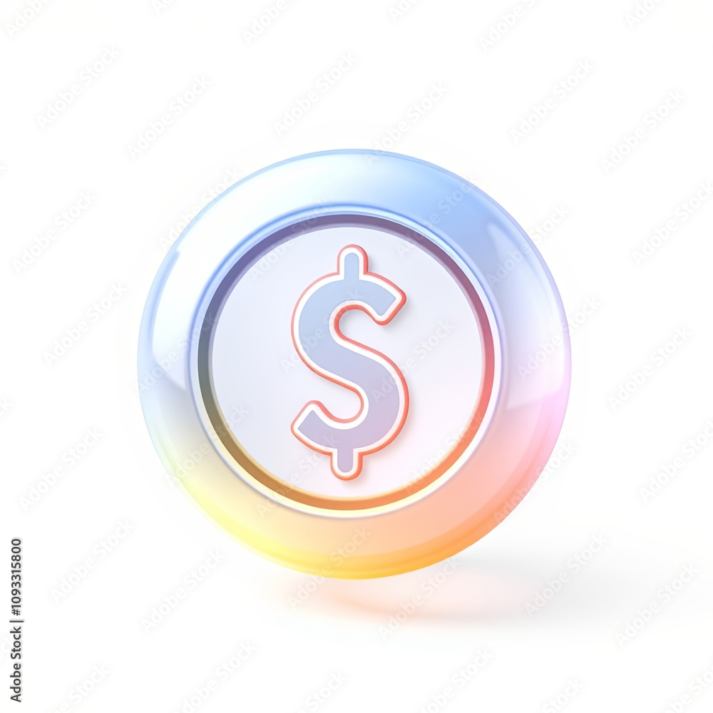 3D Whimsical Hourly Wage Icon with Cartoonish Style and Transparent Overlay for Digital Design and Marketing 3D Whimsical Hourly Wage Icon with Cartoonish Style and Transparent Overlay for Digital Design and Marketing