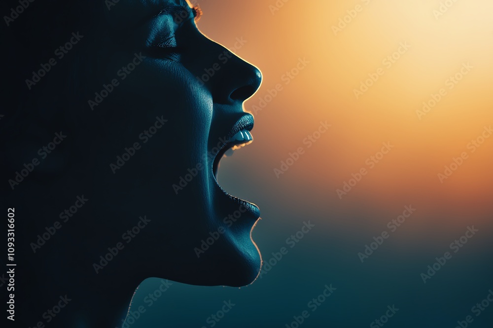 A silhouette of a person passionately expressing themselves against a vibrant sunset, capturing raw emotion and energy. A silhouette of a person passionately expressing themselves against a vibrant sunset, capturing raw emotion and energy.