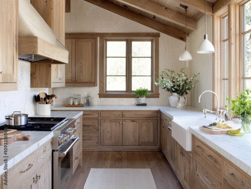 Rustic kitchen renovation cozy home interior design natural light modern aesthetics Rustic kitchen renovation cozy home interior design natural light modern aesthetics
