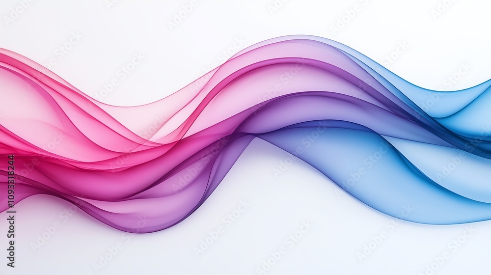 A vibrant flow of colorful waves in pink and blue, symbolizing creativity and motion against a clean white background. A vibrant flow of colorful waves in pink and blue, symbolizing creativity and motion against a clean white background.