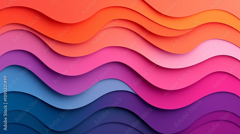 Colorful layered waves create a vibrant background, perfect for design projects and modern aesthetics. Colorful layered waves create a vibrant background, perfect for design projects and modern aesthetics.