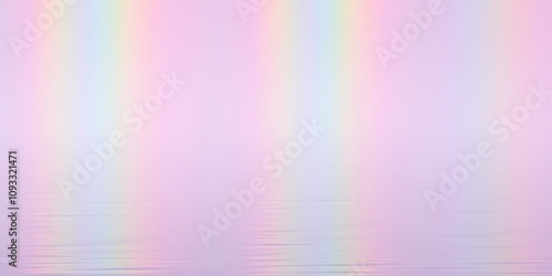 Abstract rainbow colors reflected on a calm lake surface, reflexion, wasserspiegel photo