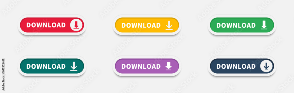 Download button with arrow icon. Upload icon. Save cloud icon push button for UI UX, website, mobile application. Click here vector web button. Web button with action of arrow pointer. Vector Download button with arrow icon. Upload icon. Save cloud icon push button for UI UX, website, mobile application. Click here vector web button. Web button with action of arrow pointer. Vector