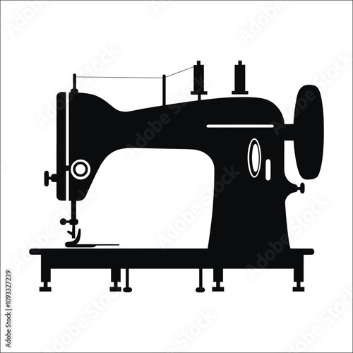 Sewing Machine Silhouette Bundle Set, Sewing Machine Silhouette PNG