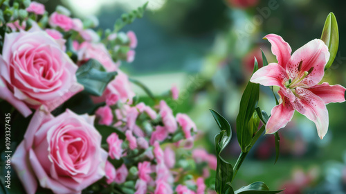 pink flowers in the garden