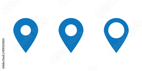 map pin vector logo template, locator icon