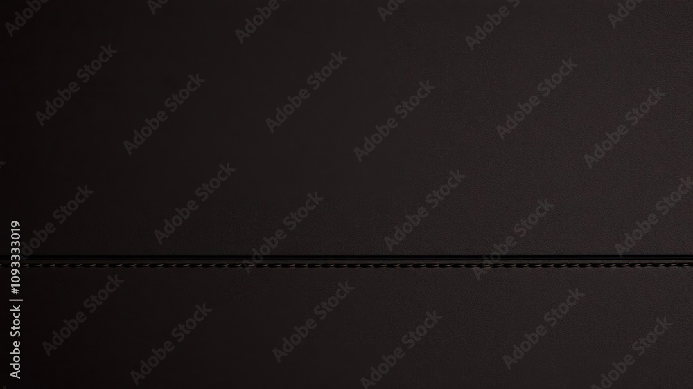 Dark brown and black leather background with thin horizontal stitches, earthy contrasted stitching, two tone leather Dark brown and black leather background with thin horizontal stitches, earthy contrasted stitching, two tone leather