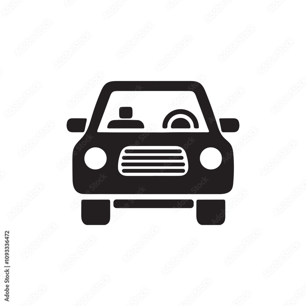 car silhouette vector, icon car silhouette vector, icon