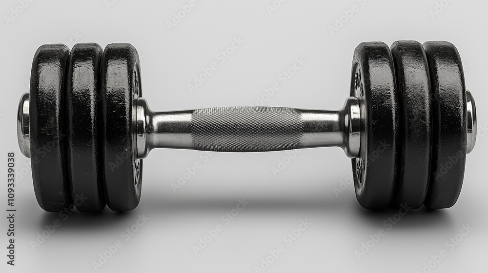Fototapeta premium dumbbell on white background