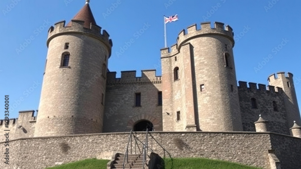 Exploring a historic castle with towers and walls, history, architecture, castle Exploring a historic castle with towers and walls, history, architecture, castle