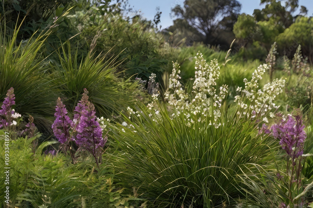 Flowers and low shrubs landscaping 3d render, transparent background, flowers in the garden Flowers and low shrubs landscaping 3d render, transparent background, flowers in the garden