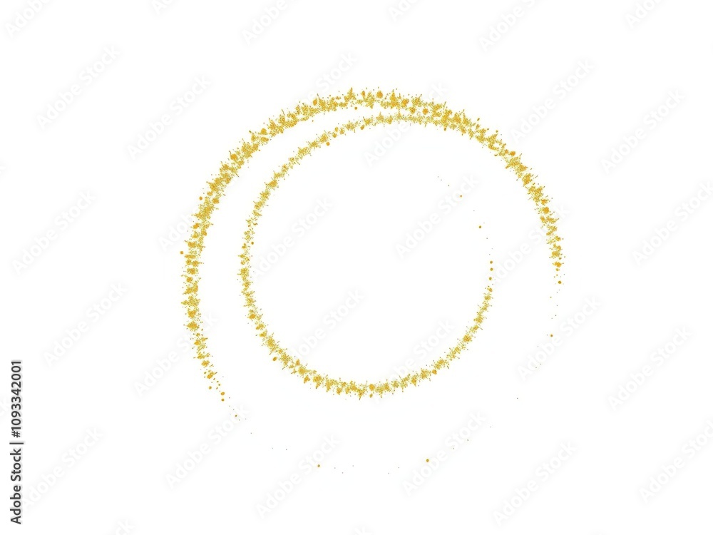 A delicate gold glitter swirl pattern fills the center of a white or cream-colored background, minimalist, elegant A delicate gold glitter swirl pattern fills the center of a white or cream-colored background, minimalist, elegant