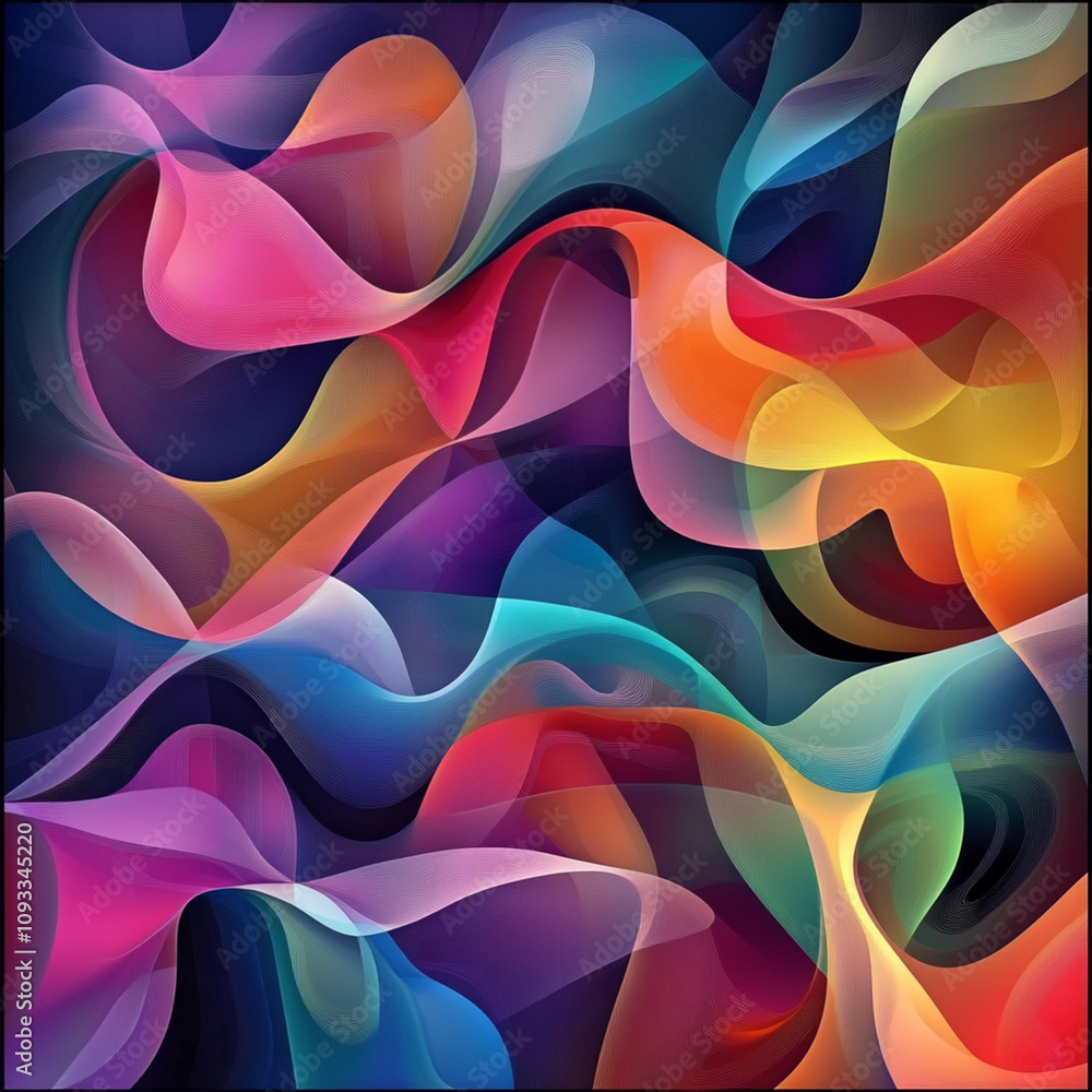 Obraz premium 3D abstract background with paper cut shapes