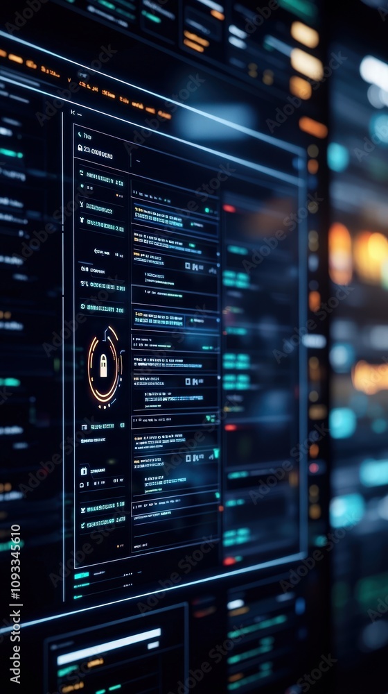 Obraz premium Securing data files privacy measures in technology-driven environments