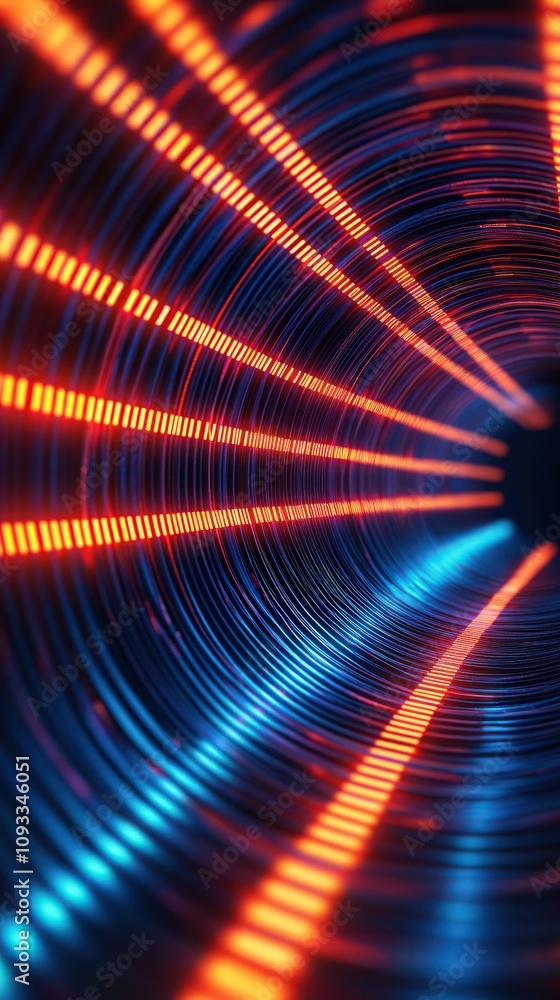 Obraz premium Visualizing secure communication in technology-driven environments