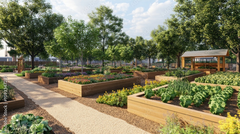 Tranquil Community Garden: A Haven of Peace and Productivity Tranquil Community Garden: A Haven of Peace and Productivity