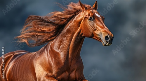 Majestic Horse Galloping in High-Resolution Capture