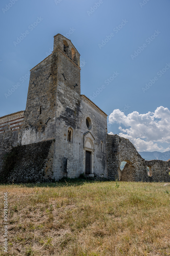 Isola del Gran Sasso. Teramo. The church of San Giovanni ad Insulam Isola del Gran Sasso. Teramo. The church of San Giovanni ad Insulam