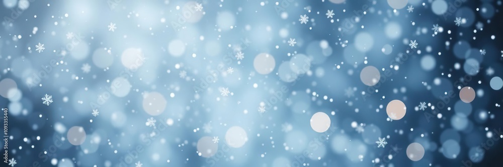Softly falling snowflakes create a serene winter wonderland with delicate snowflakes and twinkling lights in the background, frosty, night sky, evergreen Softly falling snowflakes create a serene winter wonderland with delicate snowflakes and twinkling lights in the background, frosty, night sky, evergreen