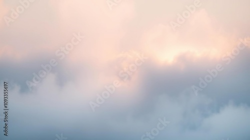 Softly glowing misty atmosphere with delicate wisps of cloud and subtle shimmer, ethereal, gentle haze