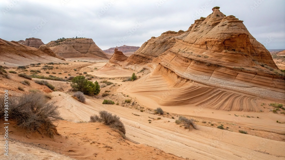 Geological pattern of sandstone with visible dune formations, geology, earth formations, geological patterns, sandstone dunes natural patterns rock formations grains texture