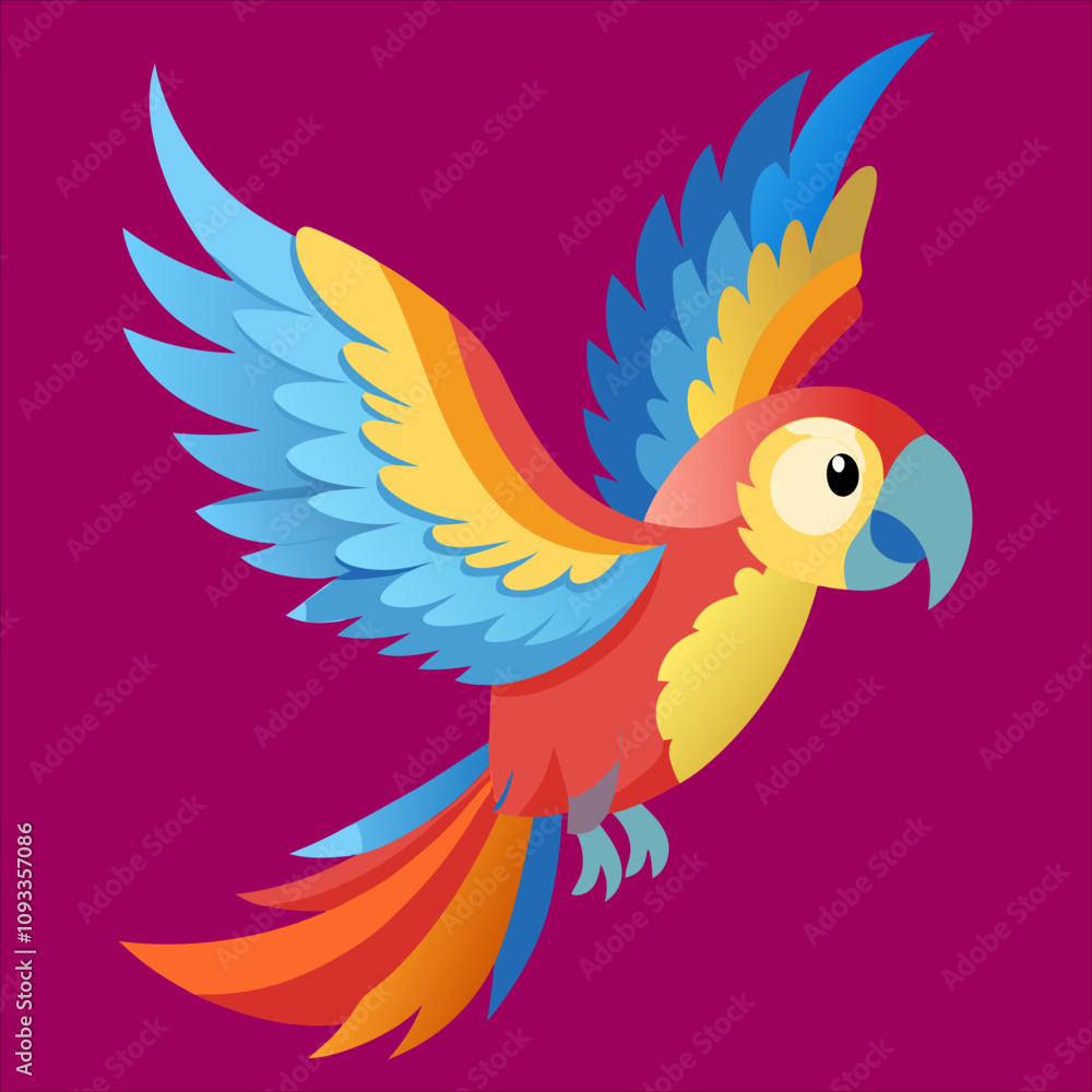 Fototapeta premium Exotic Parrot Vector Art for Graphic Designers and Creators