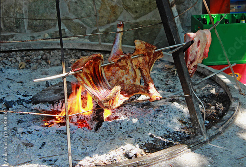 Grèce, la Crète, restaurant, ville de Matala 