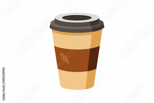 paper coffee cup clip art vector.