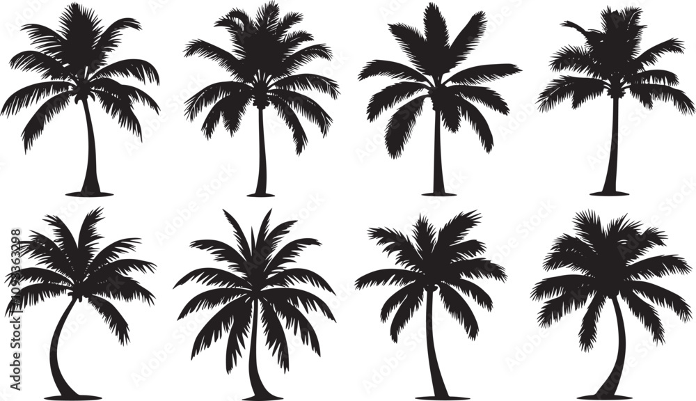 Vector Palm Tree Silhouettes
Vector Palm Tree Silhouettes
