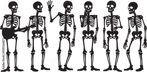 Vector Fun and Spooky Poses for Halloween