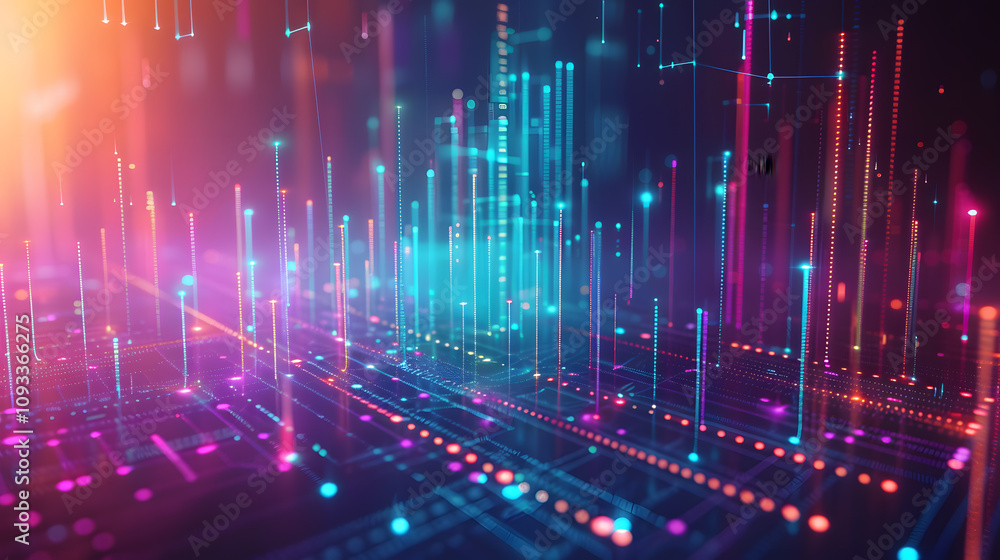 Dynamic data visualization texture with bar charts, pie graphs, and interconnected glowing nodes Dynamic data visualization texture with bar charts, pie graphs, and interconnected glowing nodes