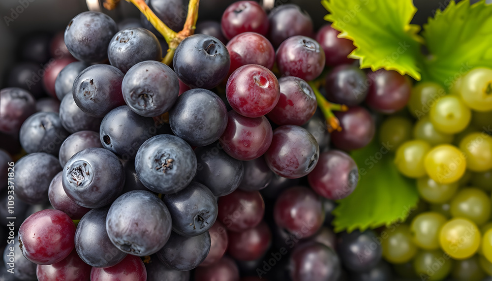 View of grapes in container isolated with white highlights, png View of grapes in container isolated with white highlights, png