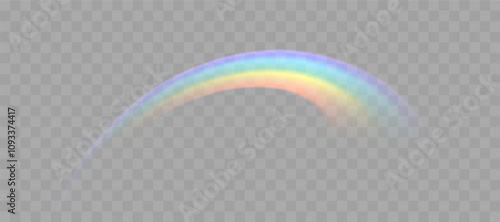 Blurred rainbow refraction overlay effect. Light lens prism effect on transparent background. Holographic reflection, crystal flare leak shadow overlay. Vector abstract illustration.