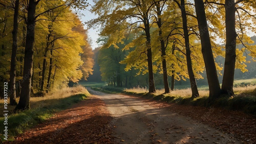 Fototapeta premium autumn in the park